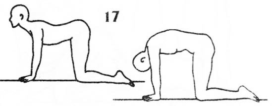 Парень выгибает спину
