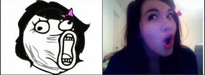 Мемы лица девушки