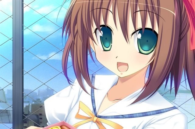 Аниме девушка с большими глазами