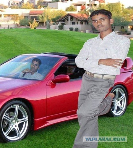 Человек рядом с машиной