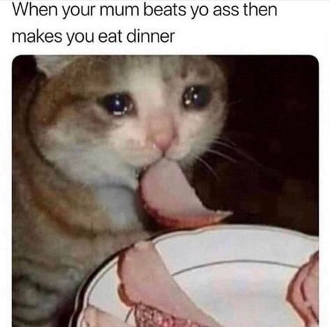 Грустно но вкусно кот