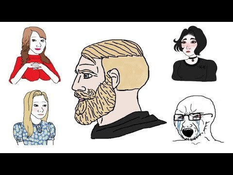 Мем мужчина с бородой и девушка