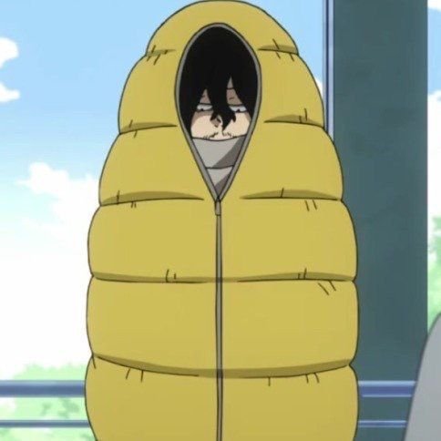 Айзава Шота в спальнике