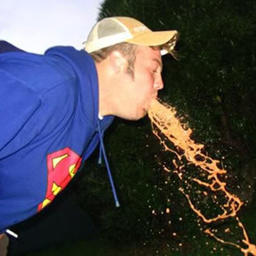 Рыгает мужик