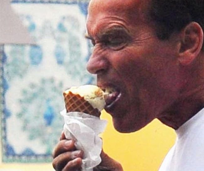 Арнольд Шварценеггер и мороженое
