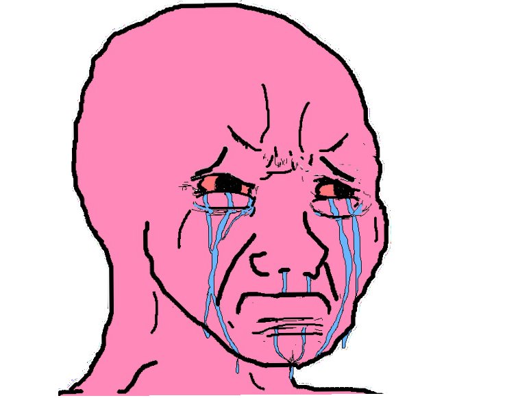 Wojak Мем плачет