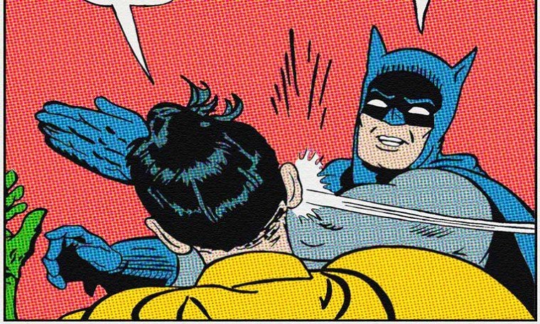 Пощечина комикс Бэтмен