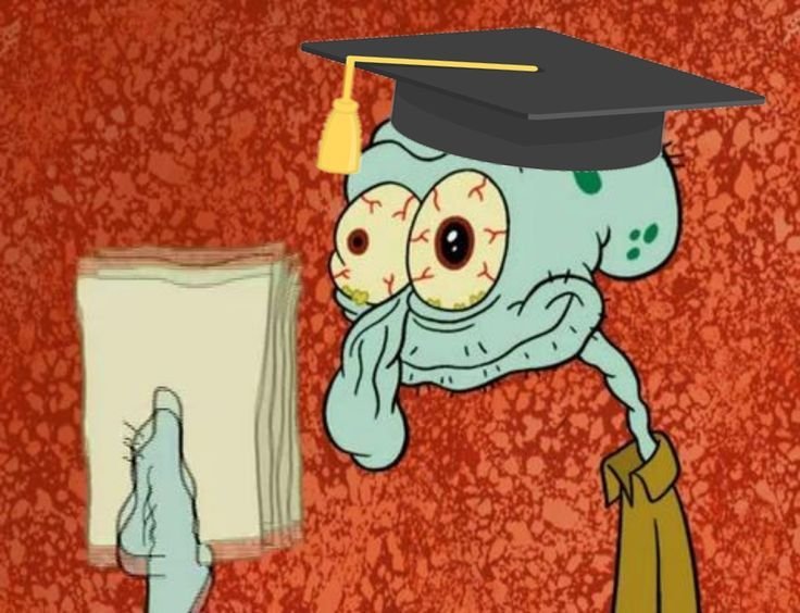 Сквидвард с красными глазами