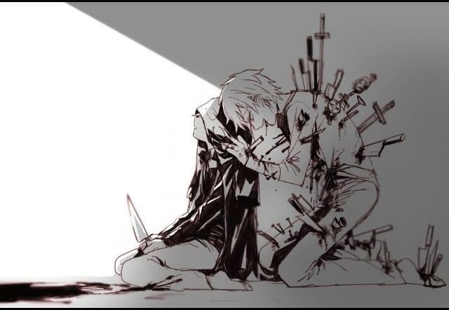 Аниме нож в спину предательство