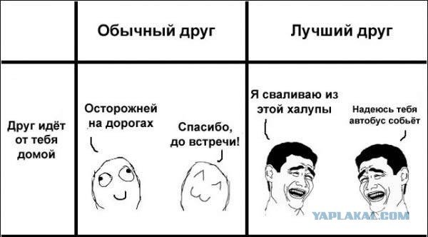Мем про настоящего друга