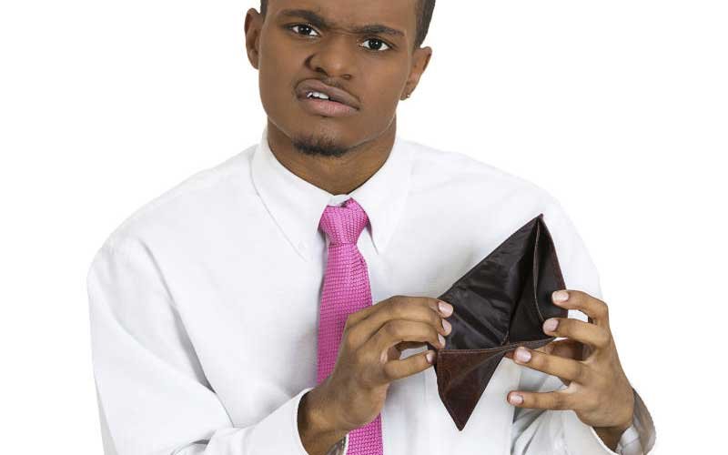 Негр с пустым кошельком