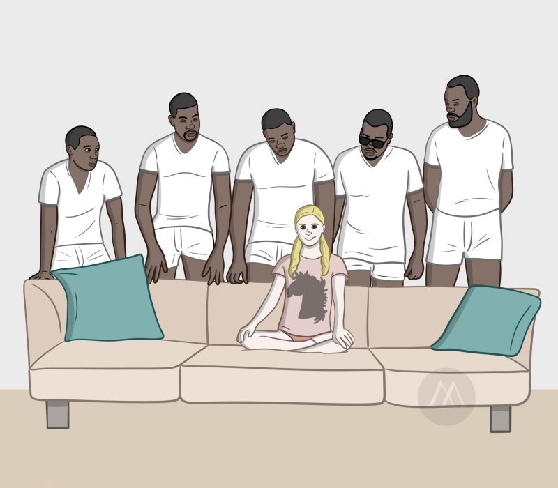 Девушка в углу