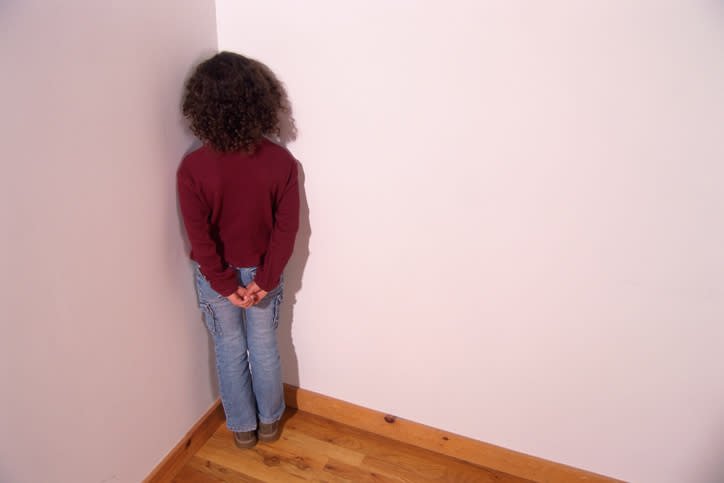 Поставили в угол