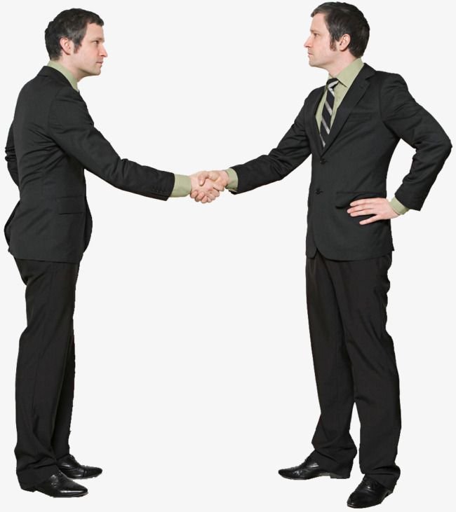Рукопожатие двух людей