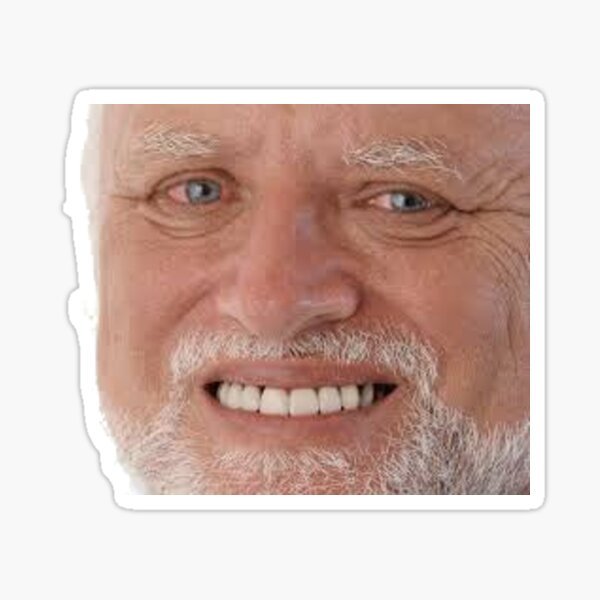 Мужик улыбается