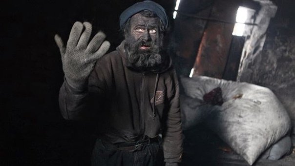 Мужик в саже