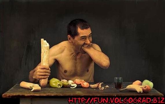 Голодный мужик