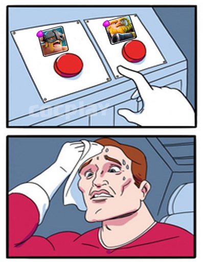 Мем выбор кнопки