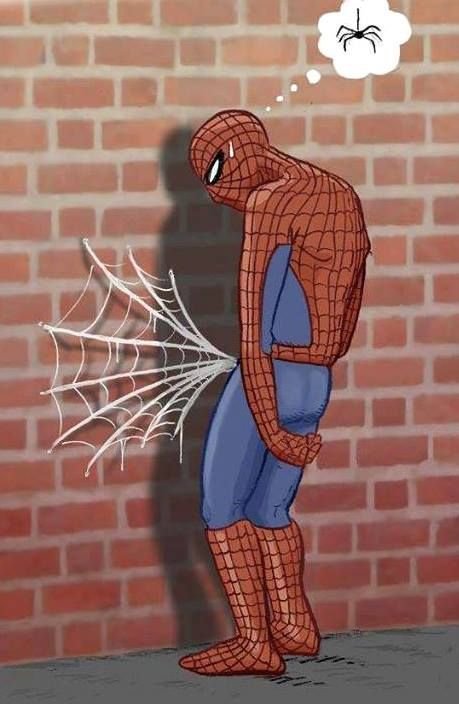 Человек паук прикол
