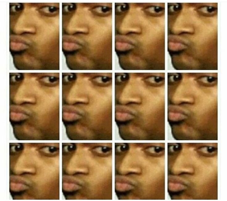 Мем с афроамериканцем с губами