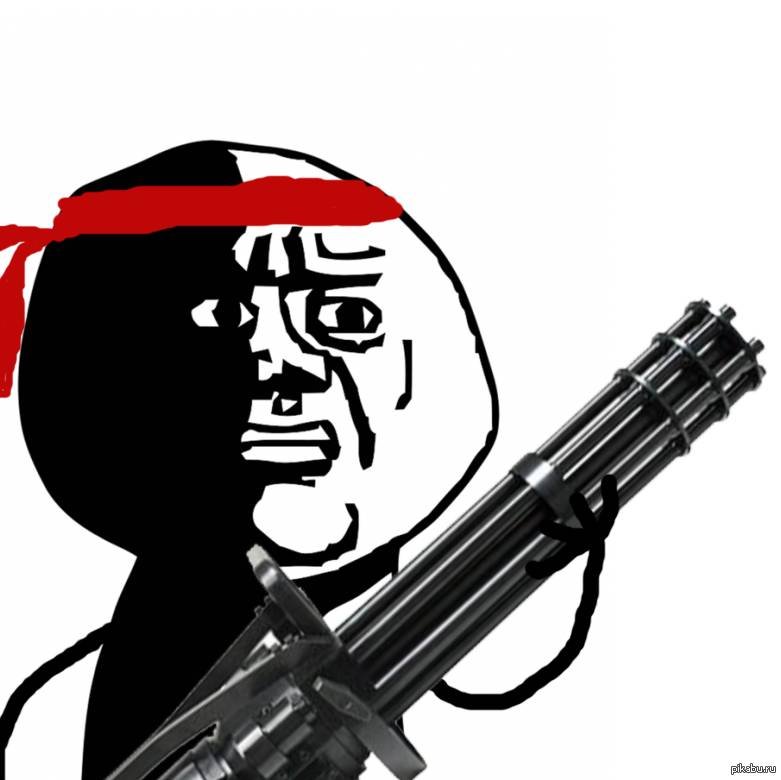 Человечек с автоматом