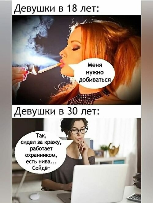 Смешные мемы про девушек