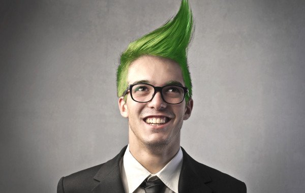 Николай с зелёными волосами