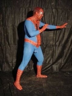 Аниматор человек паук смешной