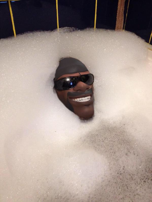 Негр в пене