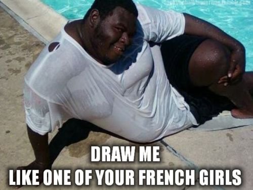 Чернокожий парень жирный