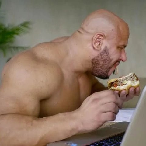 Качок с компьютером