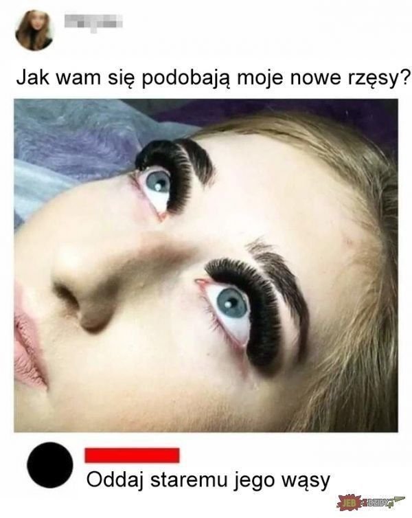 Смешные нарощенные ресницы