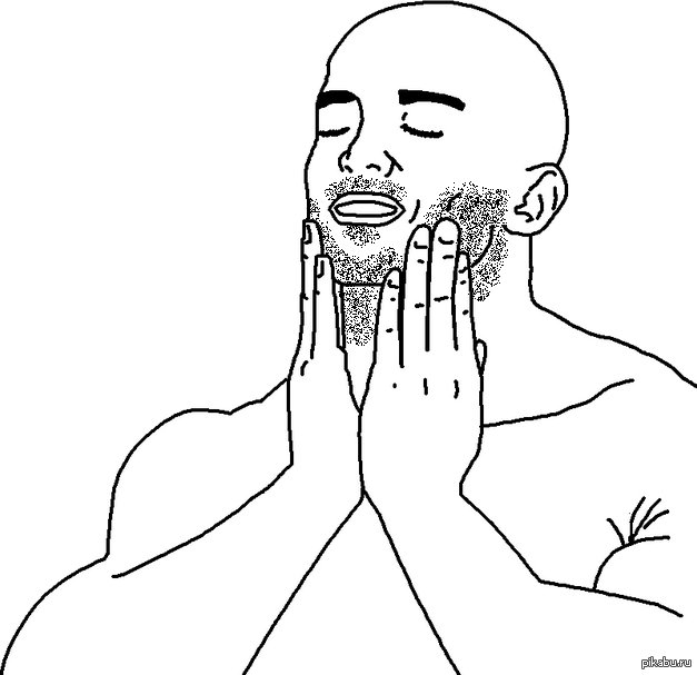 Мем рука лицо