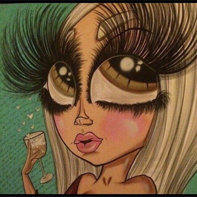 Мультяшки с ресничками