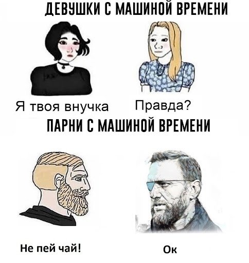 Мемы про девушек с машиной времени