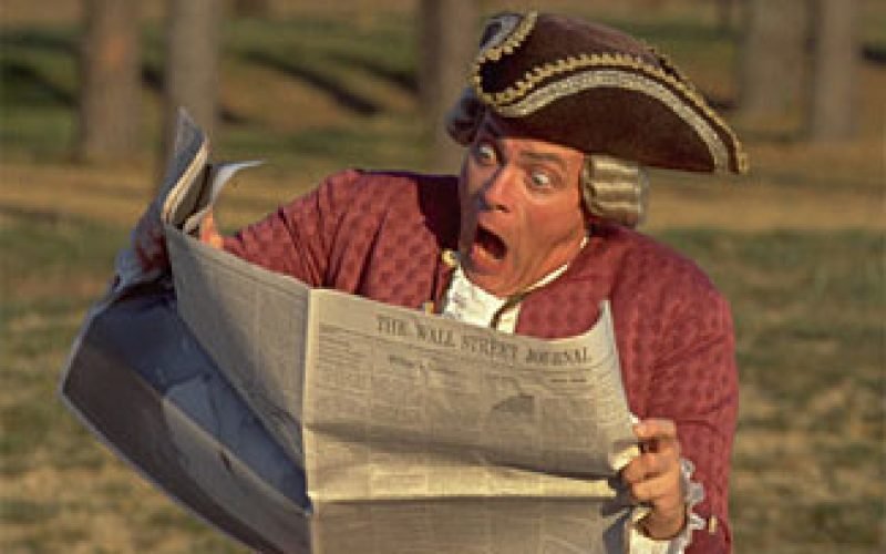 Человек с газетой