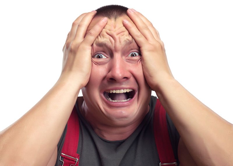 Лицо в шоке