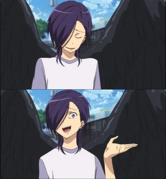 Аниме мемы сатана на подработке