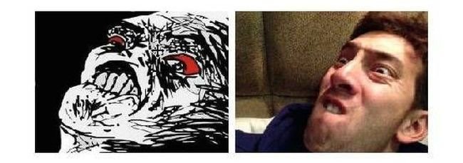 Каменное лицо Мем