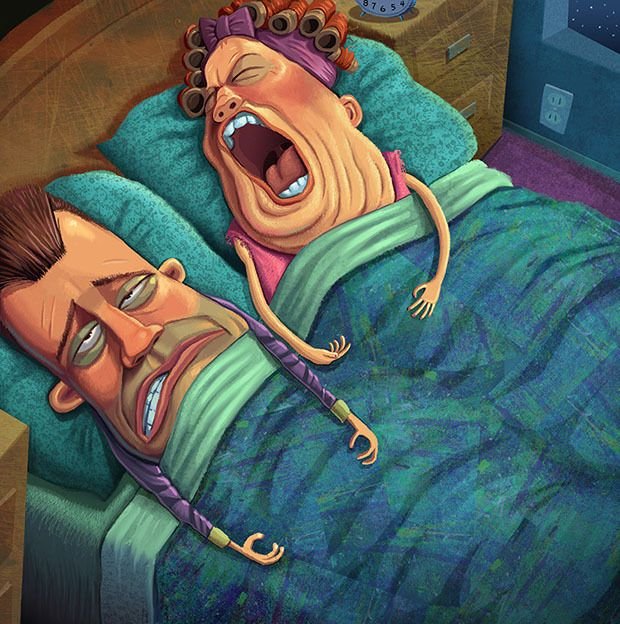 Храп смешно