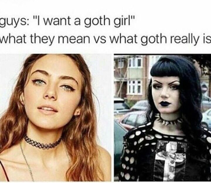 Goth girl Мем