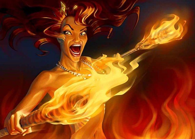 Огненная девушка