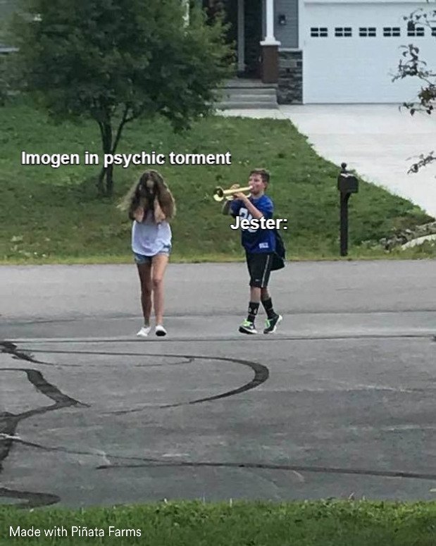 Парень с трубой и девушка