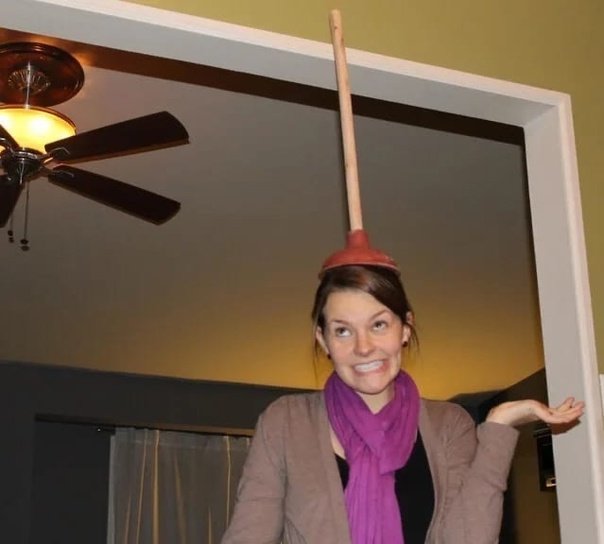 Вантуз на голове