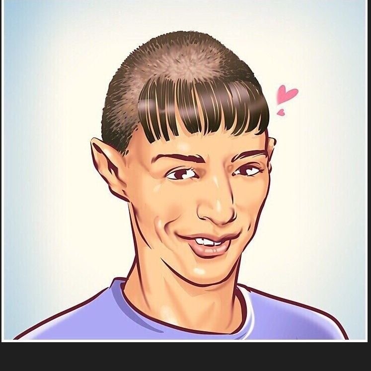 Мужские челки смешные