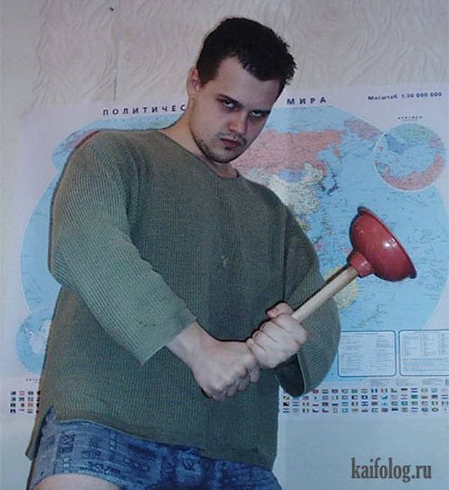 Человек вантуз