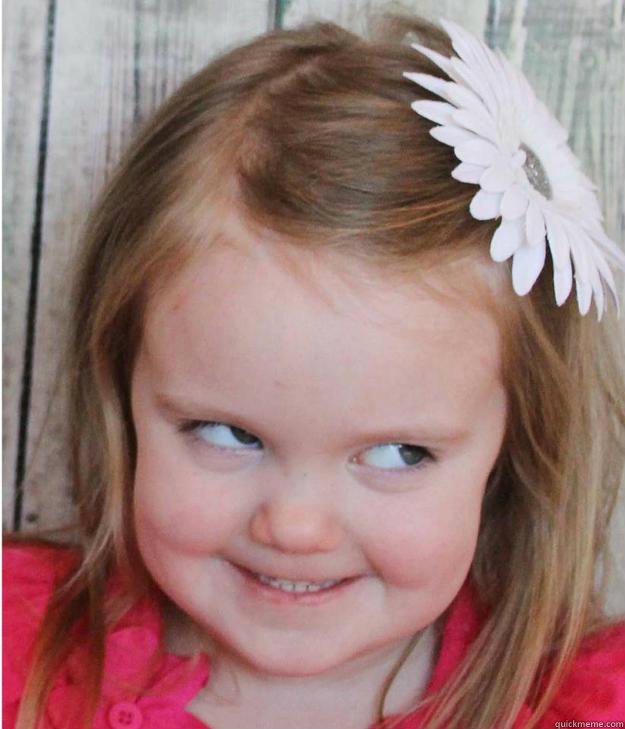 Хитрая девочка