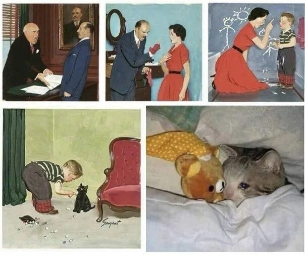 Кот повесился Мем