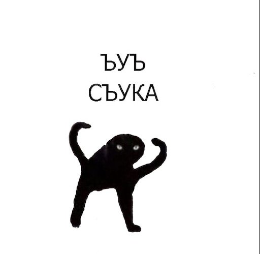 Мем с котом ЪУЪ