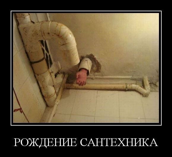 Прикольный сантехник